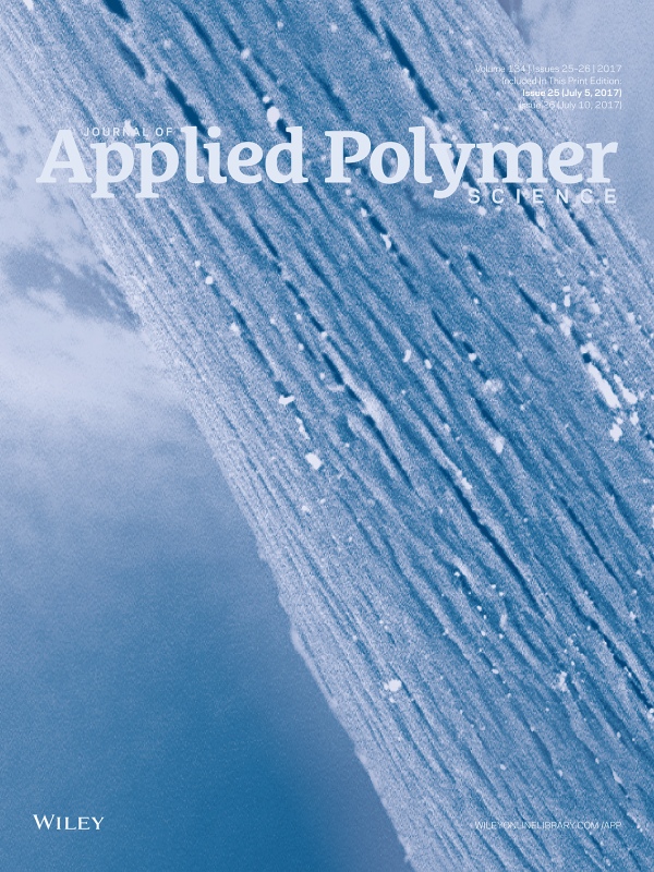 Publication parue au journal of Applied Polymer Science